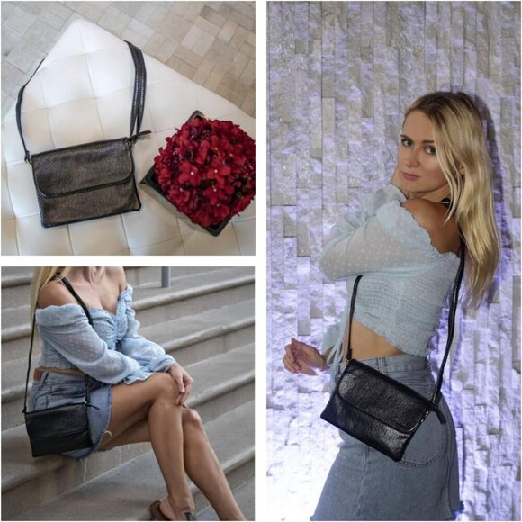 Roomy Pockets Small Crossbody Bags Cell Phone Sling Bag Wallet Purses for Women - Picture 2 of 7